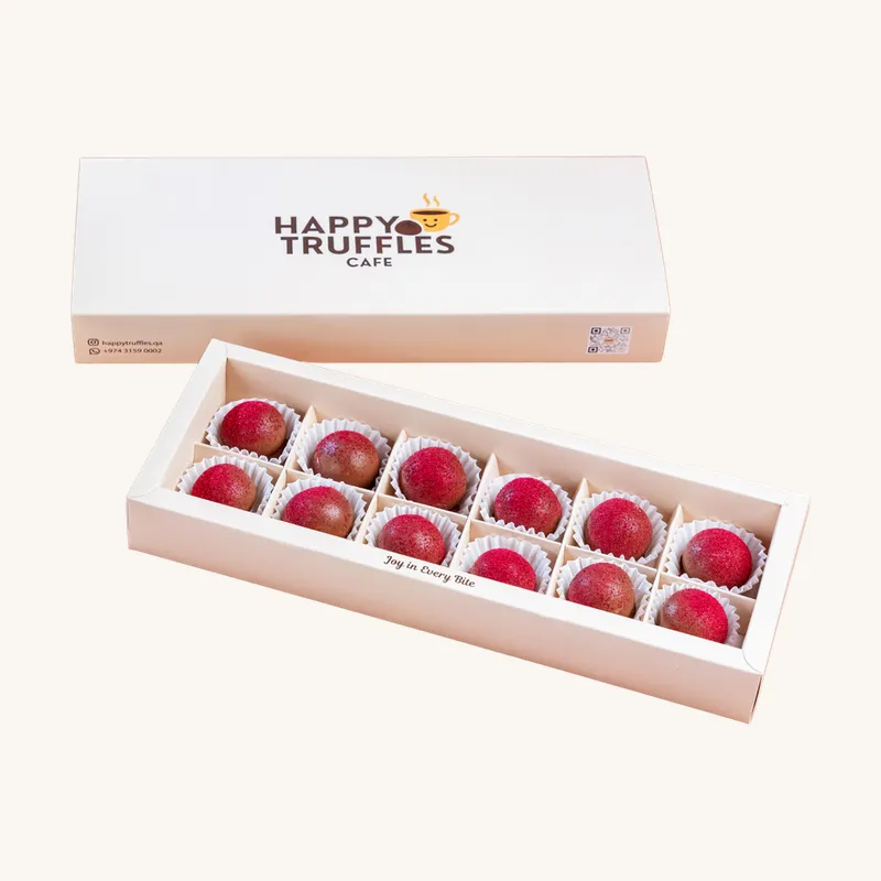 Raspberry Truffles · 12 pcs
